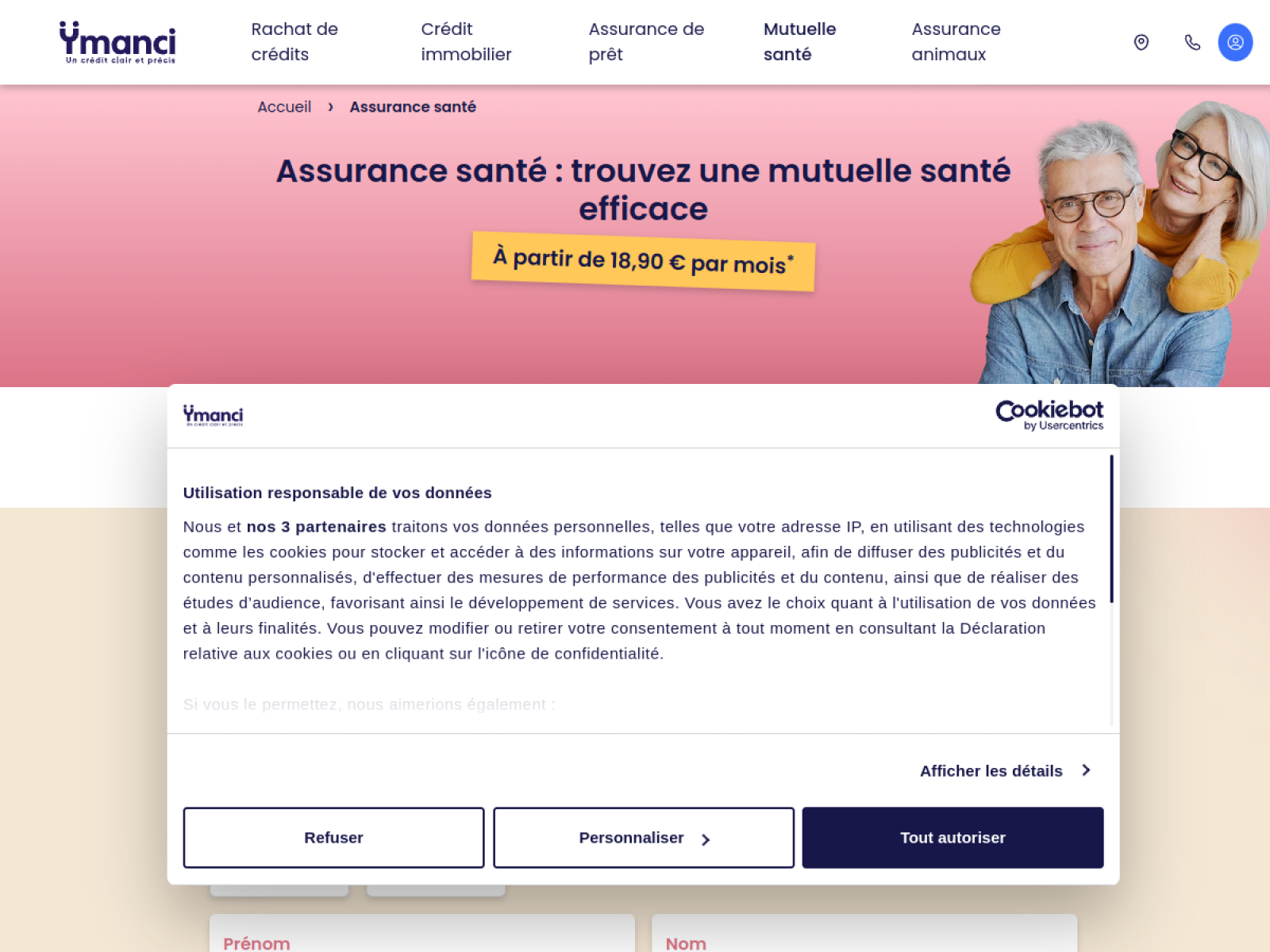 Mutuelle santé : faites le bon choix — site client présenté dans l’article Aperçu du site Mutuelle santé : faites le bon choix pour Mutuelle santé : 15 critères pour choisir un contrat adapté à vos besoins